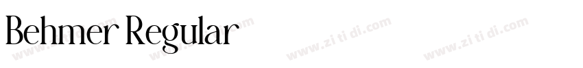 Behmer Regular字体转换